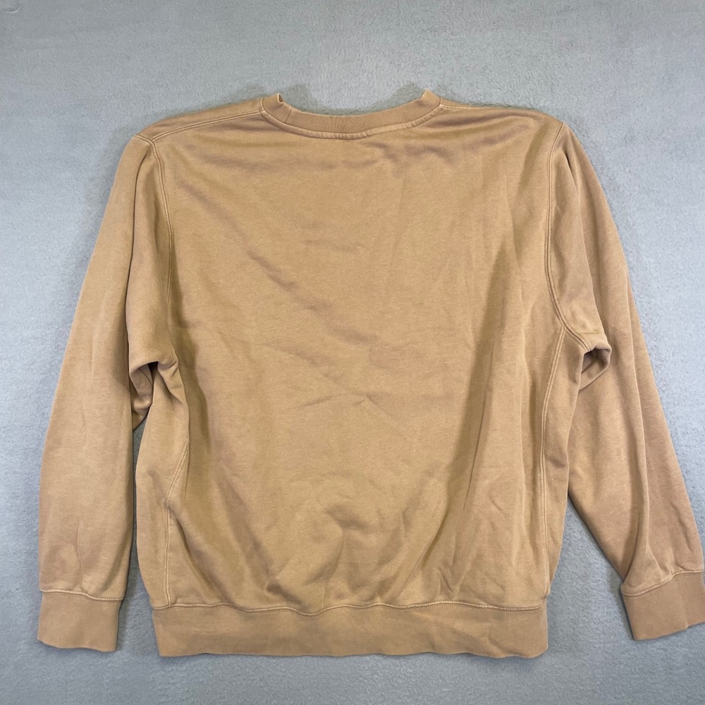 Nike Sweatshirt Mens Large Tan Embroidered Logo‎ Crewneck BV2662-258 - Picture 2 of 9